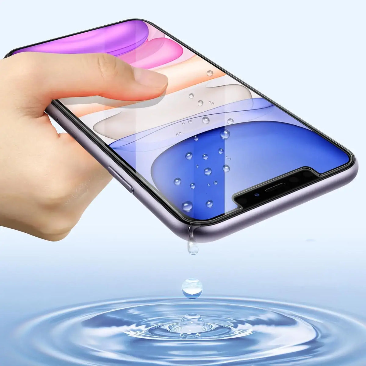 Leeshionz Tempered Glass Screen Protector for iPhone XR