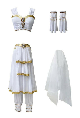 Greek Goddess Outfit Belly Dance Carnival Egyptian Princess Costume