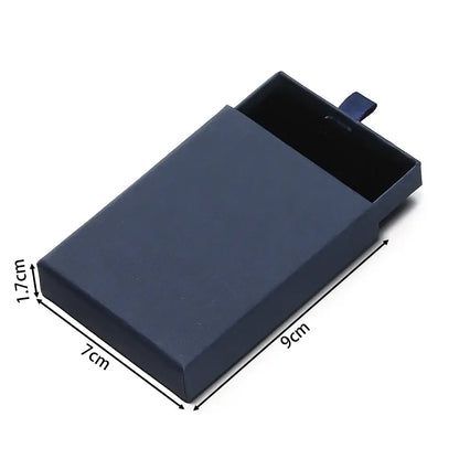 Creative Drawer Jewelry Packaging Box Necklace Ring Earing Bracelet Storage Organizer Display Stand Solid Color Paper Gift 2030