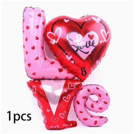 I Love You Kiss Me Lips Love Foil Balloon For Valentines Day Decoration Wedding Anniversary Inflatable Balloon Birthday Gifts