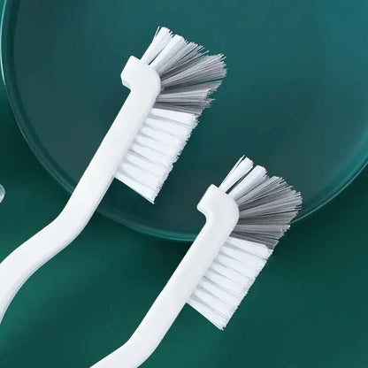 Cleaning Cup Brush Japanese Style Sink Brush  with Long Handle Elbow Design Tail Hole Wall Hanging Crevice Cleaning Accessories
