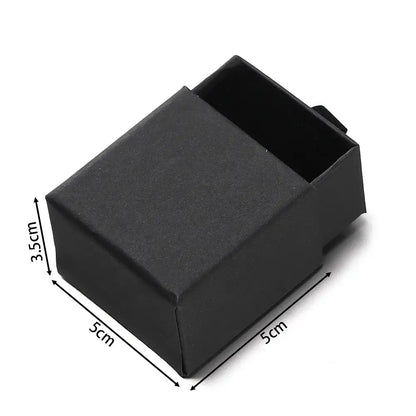 Creative Drawer Jewelry Packaging Box Necklace Ring Earing Bracelet Storage Organizer Display Stand Solid Color Paper Gift 2030