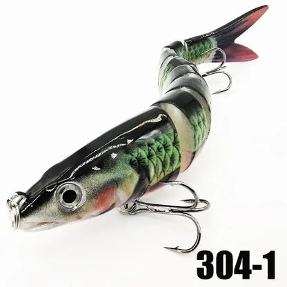 Multi-Jointed Slow-Sinking Swimbait Fishing Lure