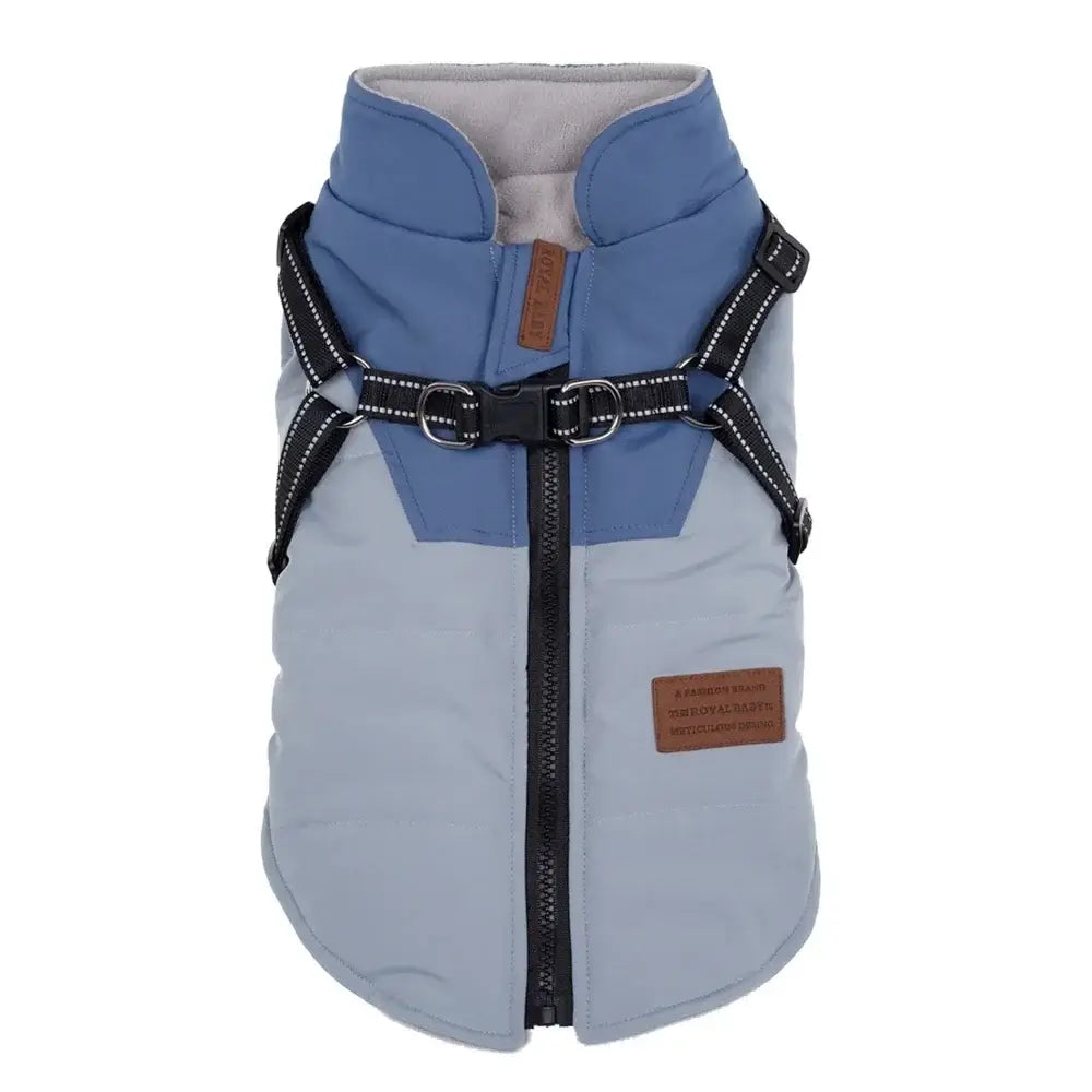 Pet Dog Jacket With Harness Winter Dog Clothes For Small Large Dogs Warm Waterproof Pet Coat Chihuahua Clothing Puppy Costumes