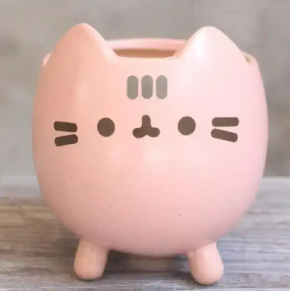 cute cat succulent pot