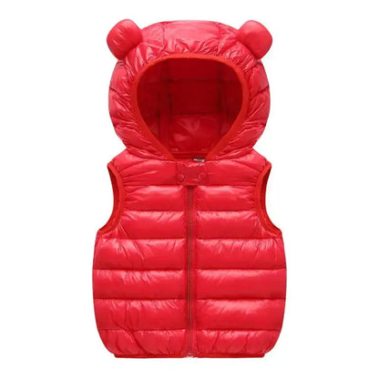 New Baby Boys Girls Warm Down Vest Autumn Winter Cotton Waistcoat With