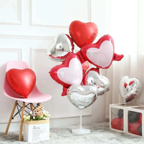 Happy Valentine’s Day Love Red Heart Bear Foil Balloons Wedding Anniversary Party Supplies Birthday Gift Home Outdoor Decoration.