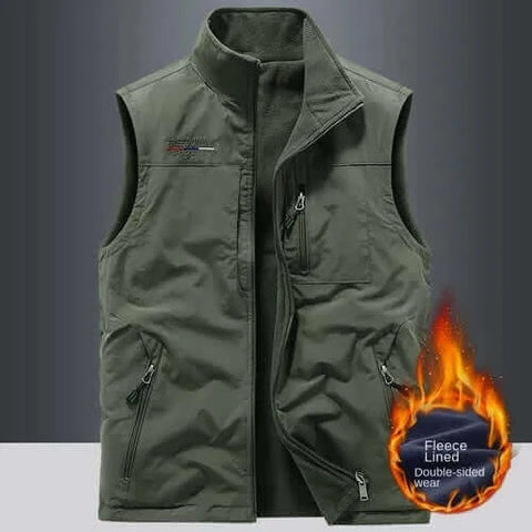 Work Vest Men Photography Clothing MAN Tactical Military Winter.