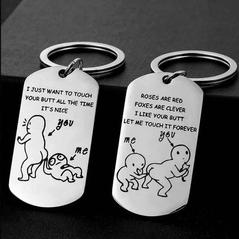 Funny Gifts Prank Toys Keychain Valentines Day Gift for Girlfriend/Boyfriend Party Favors Letters Personalised wedding Gifts.