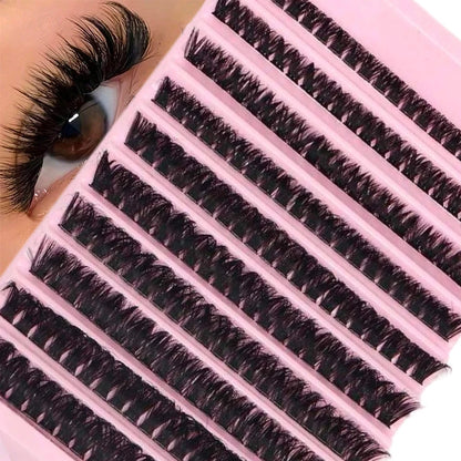 Cluster Lashes 240pcs – 40D Mixed Lengths 9–16mm | Ultra-Natural, Soft &amp; Light | Reusable | Beginner-Friendly