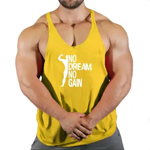 Brand Vest Muscle Sleeveless Singlets Fashion Workout Sports Shirt.