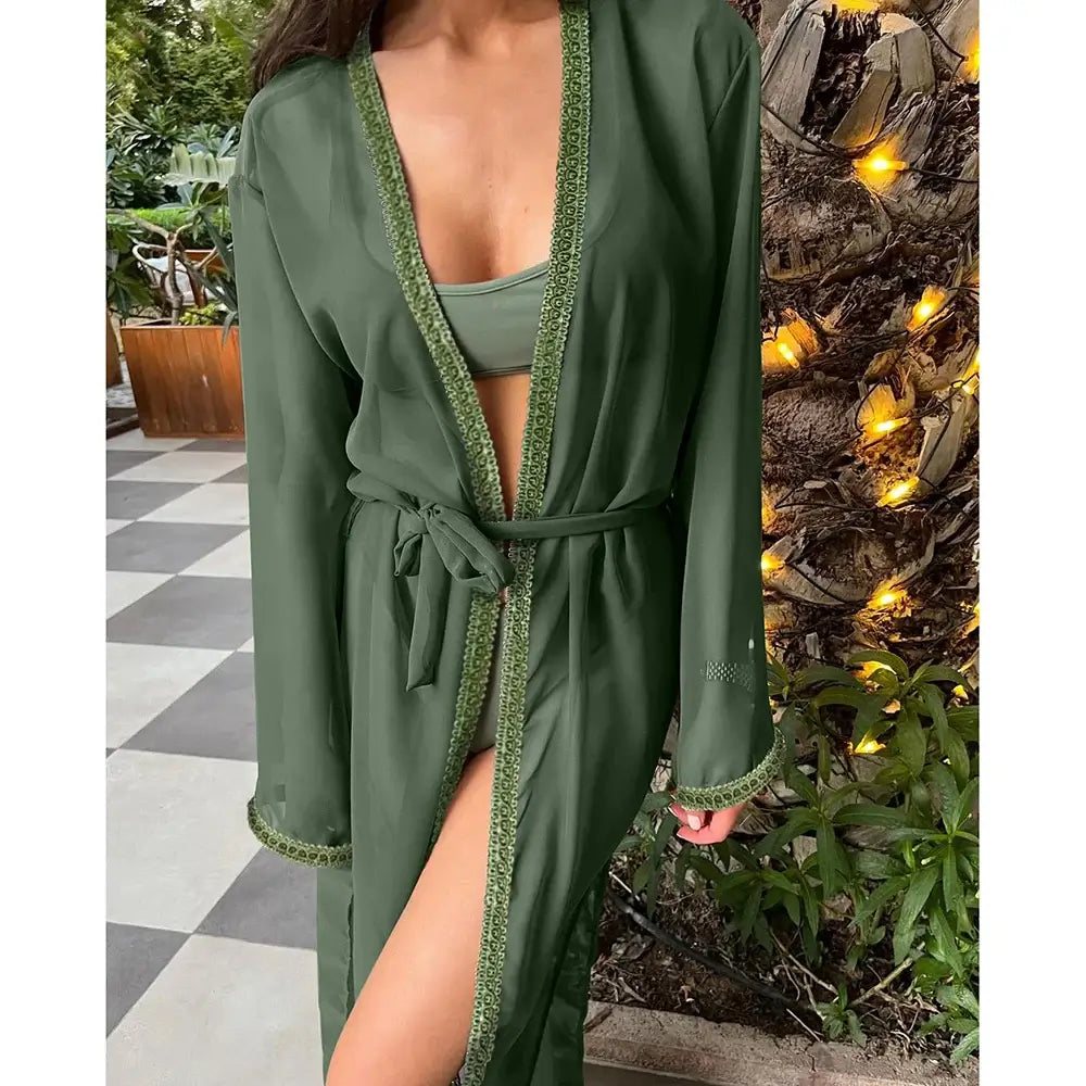 Blue Eyes Bikini Beach Cover Up Tunics For Beach Long Kaftan Bikini Cover Up Robe de Plage Sarong Beach Swimsuit Cover-ups