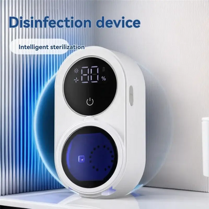 ABLE-Smart Home Toothbrush Holder Cleaner For Bathroom Light Cleaning Fan Drying Automatic Rotating Cover Wall Mounting