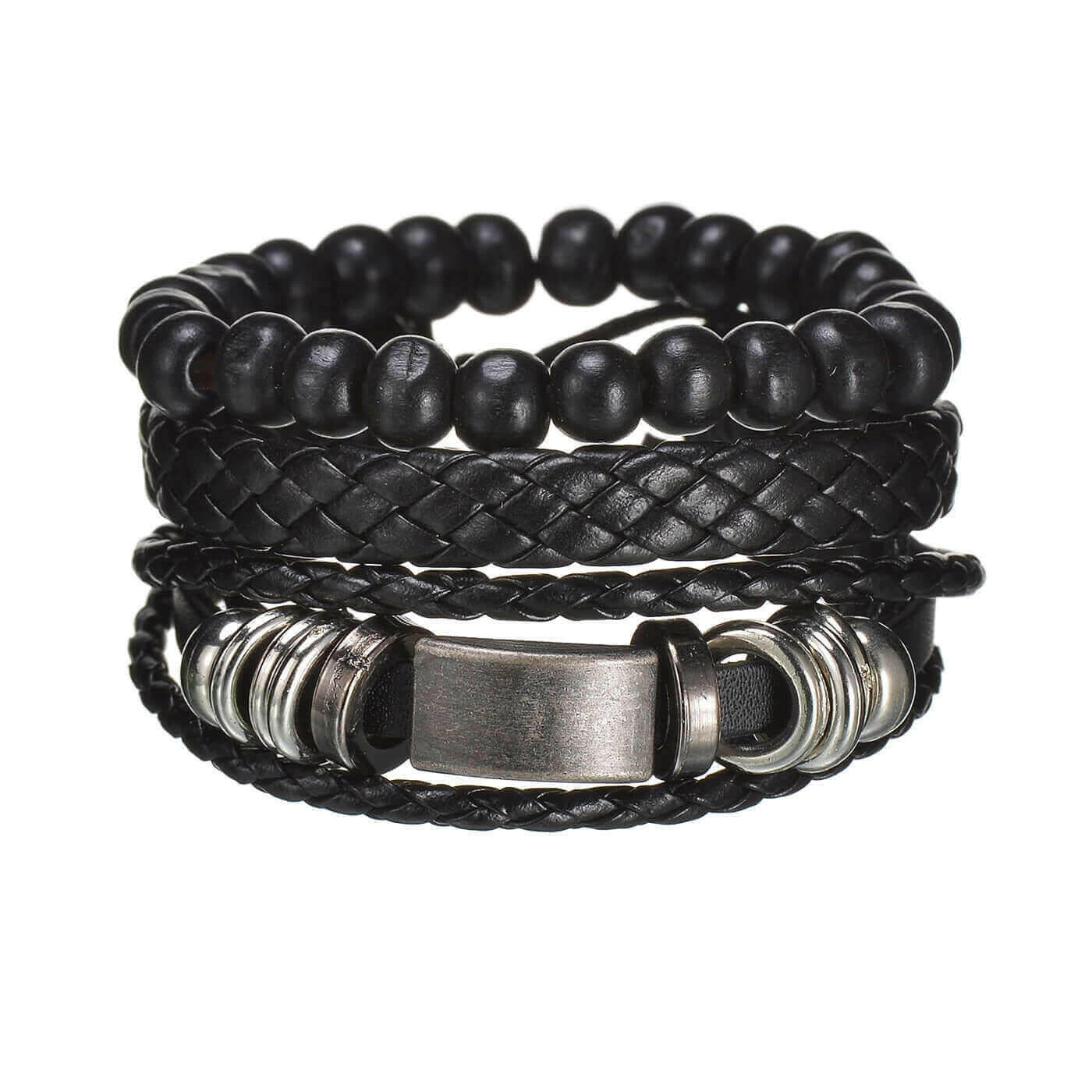 Mens Modern Multilayered Bracelet.