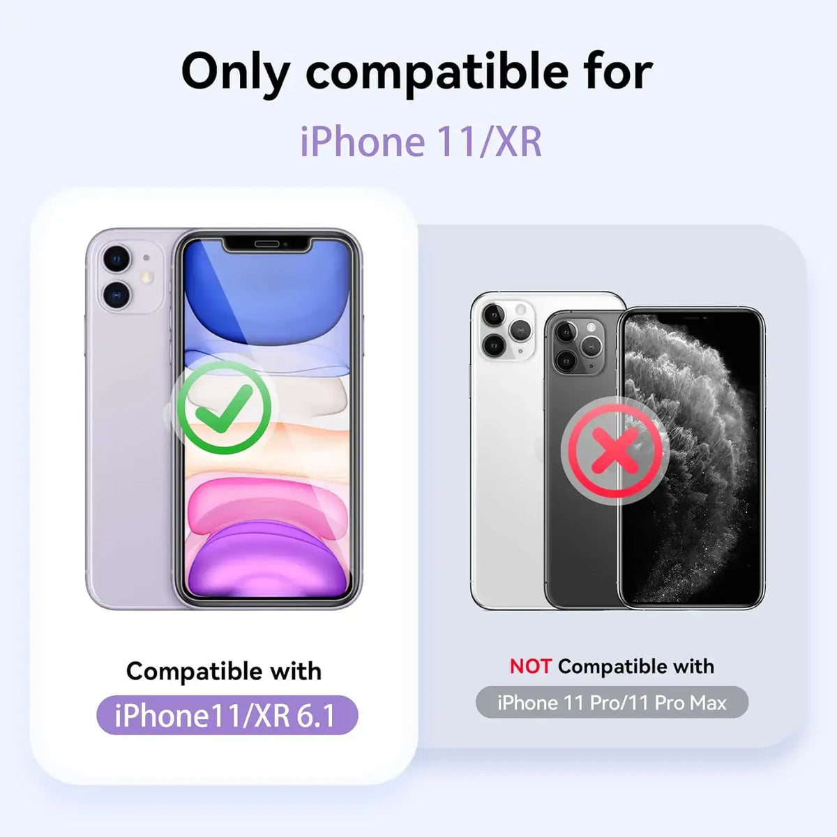 Leeshionz Tempered Glass Screen Protector for iPhone XR