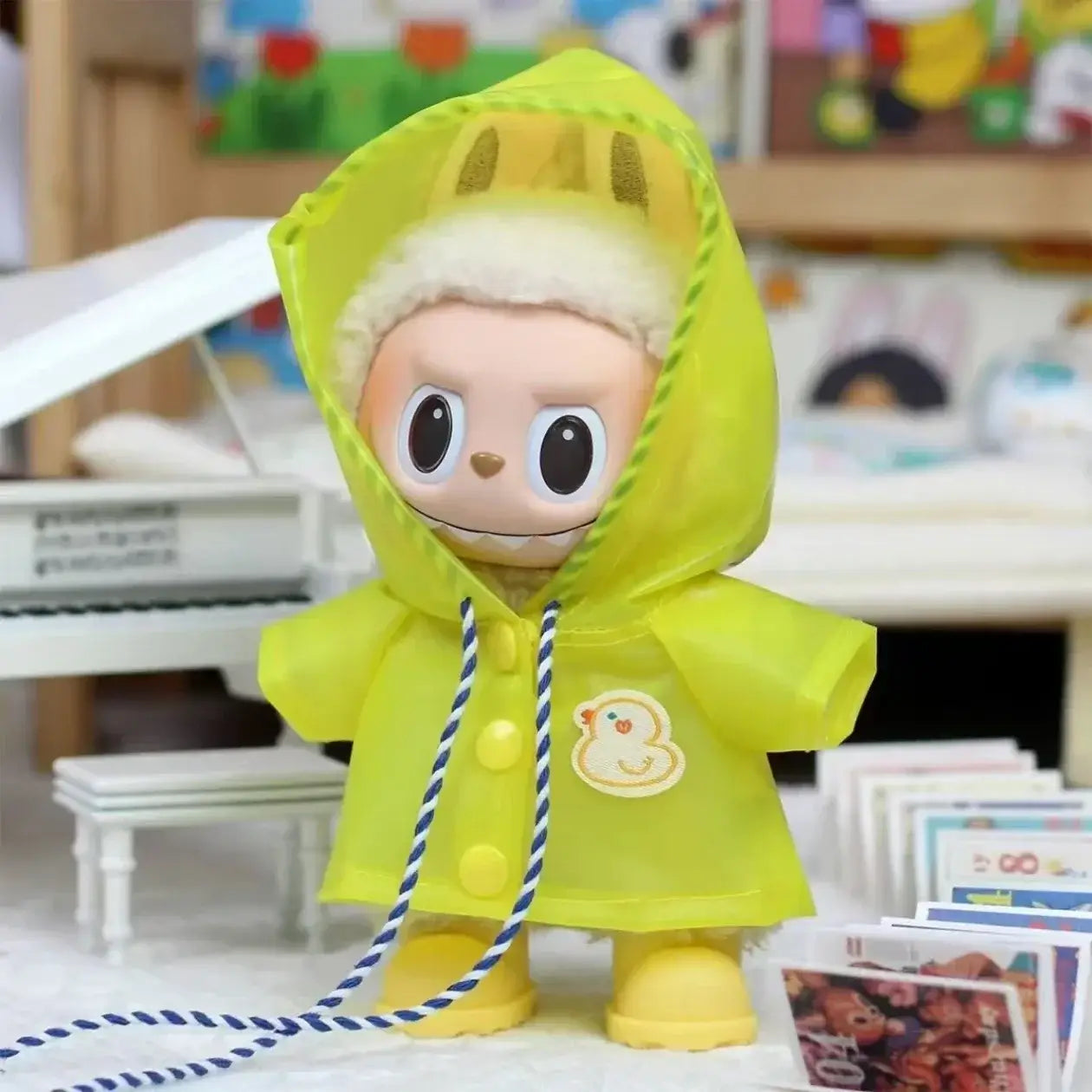 Labubu 3.0 Dolls Outfit: Cute Rain Coat &amp; Shoes