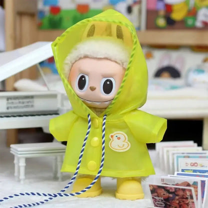 Labubu 3.0 Dolls Outfit: Cute Rain Coat &amp; Shoes