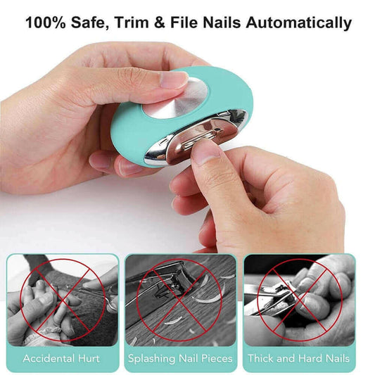 Electric Nail Clipper Nail Trimmer Nail Files Safe Automatic Nail.