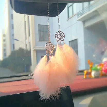 Dream Catcher Car Pendant For Girls Feather Mirror Hanging Pendant