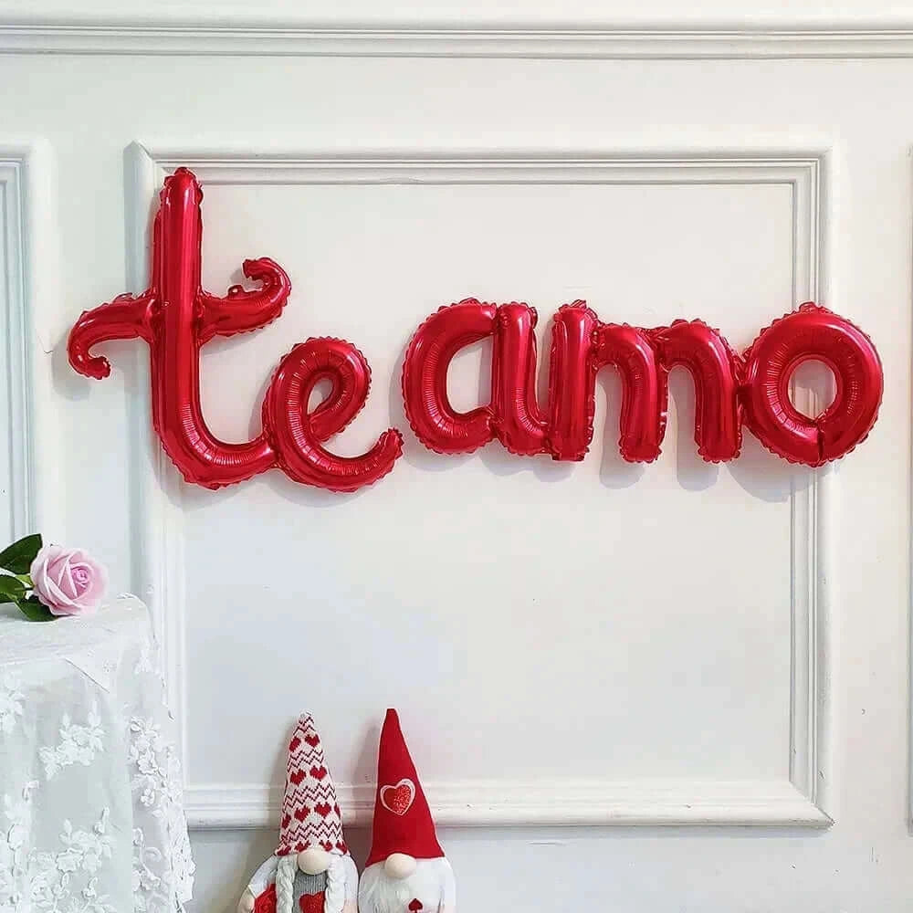 Happy Valentine’s Day Love Red Heart Bear Foil Balloons Wedding Anniversary Party Supplies Birthday Gift Home Outdoor Decoration