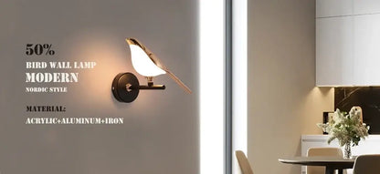 Modern Bird LED Pendant &amp; Wall Lighting