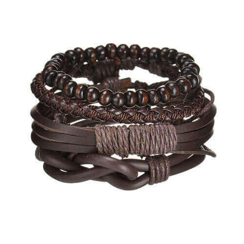 Mens Modern Multilayered Bracelet.