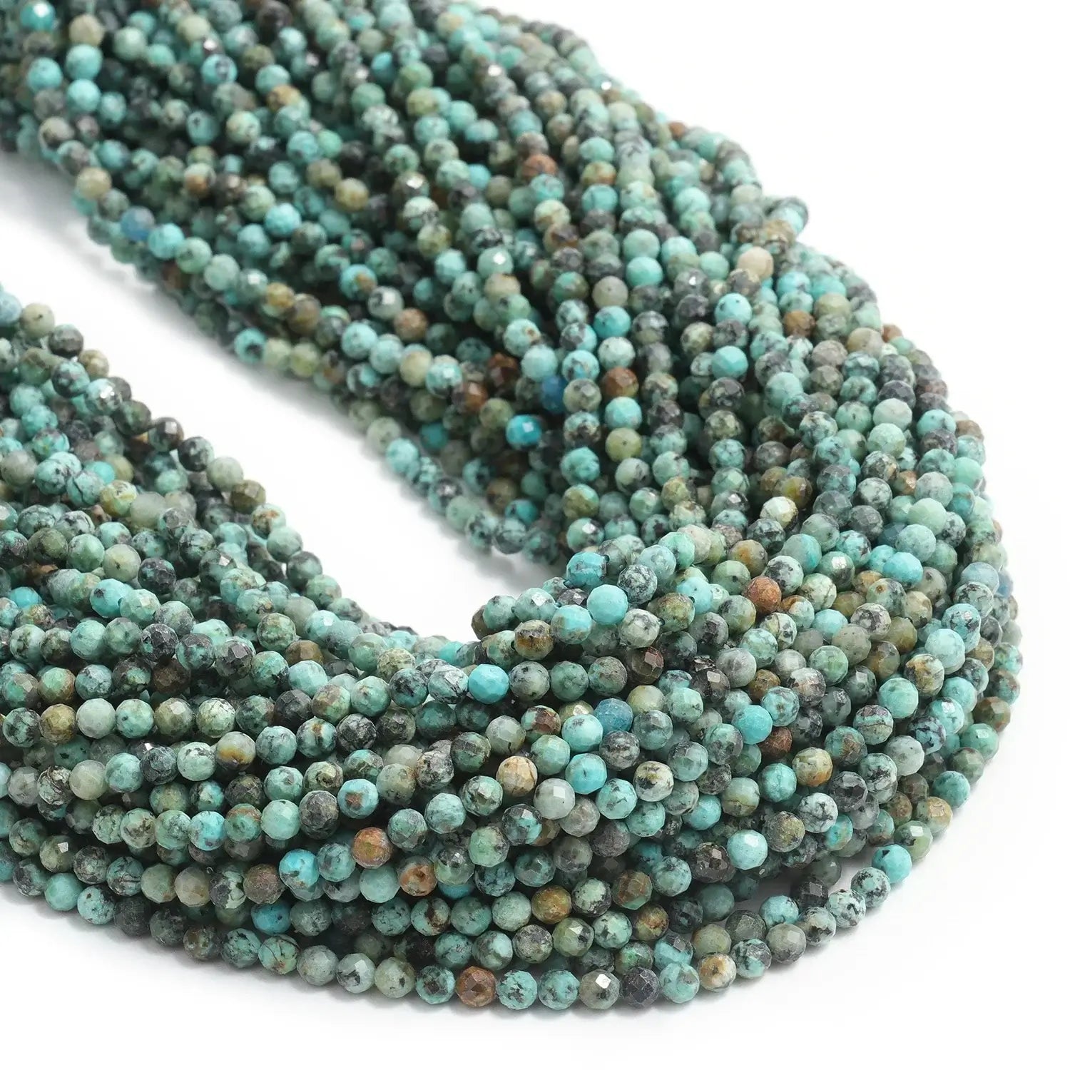 2 3 4mm Faceted Tiny Beads Natural Aquamarine Lapis Lazuli Tourmaline Amethyst Stone Beads for Jewelry Making 2030