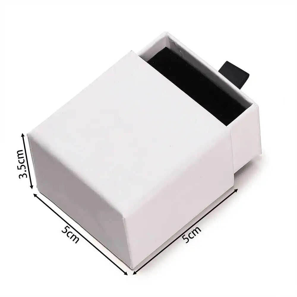 Creative Drawer Jewelry Packaging Box Necklace Ring Earing Bracelet Storage Organizer Display Stand Solid Color Paper Gift 2030