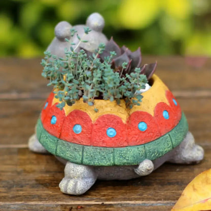 turtle succulent flowerpot