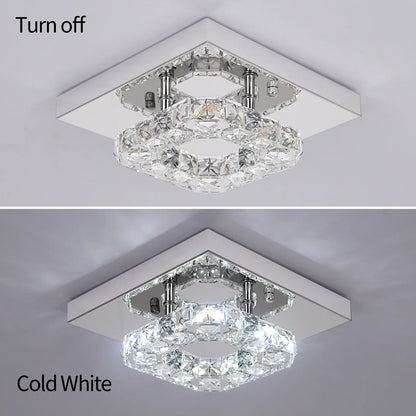 GreeLustr Crystal LED Ceiling Light, 20 or 27 cm