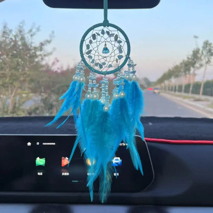 crystal dream catcher car pendant
