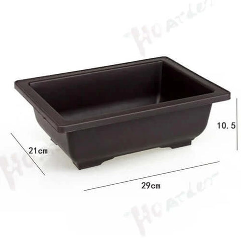 Training Pots With Tray Plastic Bonsai Plants Pot Square For Flower.