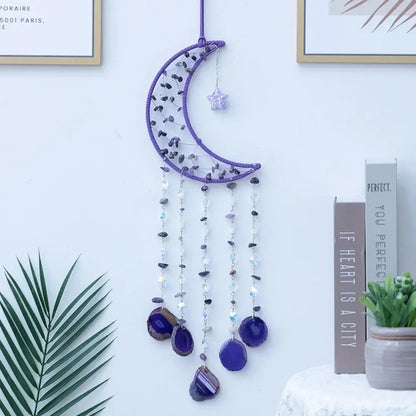 purple crystal dream catchers
