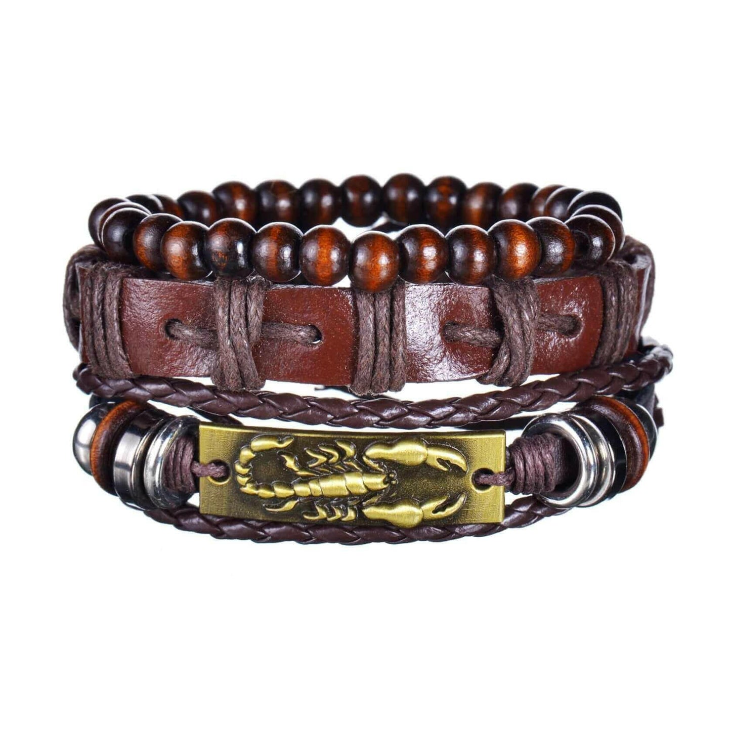 Mens Modern Multilayered Bracelet.