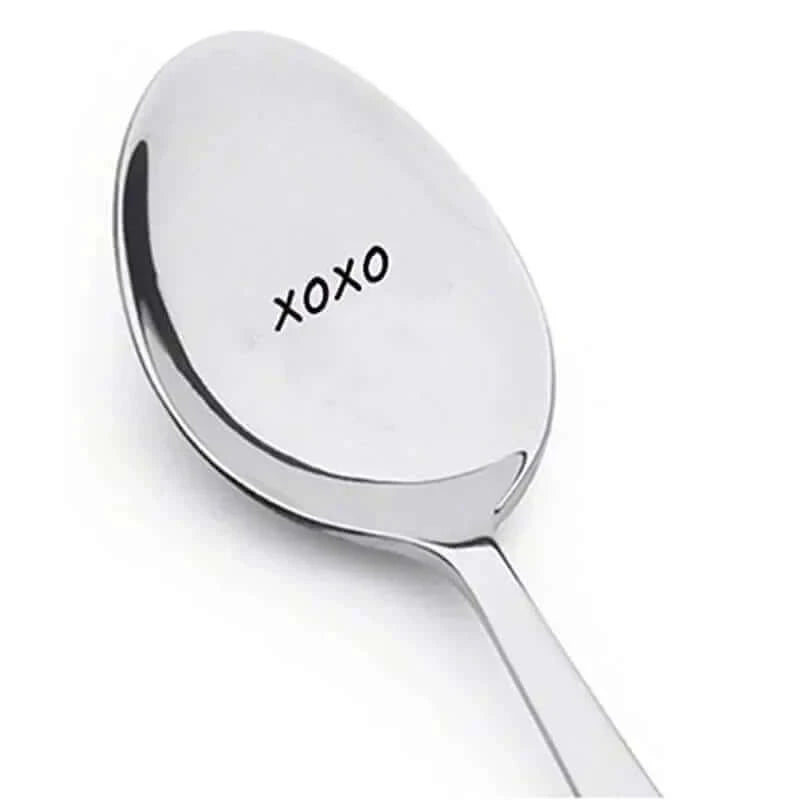 Valentines Day Gift Stainless Steel Milk Coffee Spoons Love Letter Wedding Souvenirs Anniversary Gift for Girlfriend Boyfriend