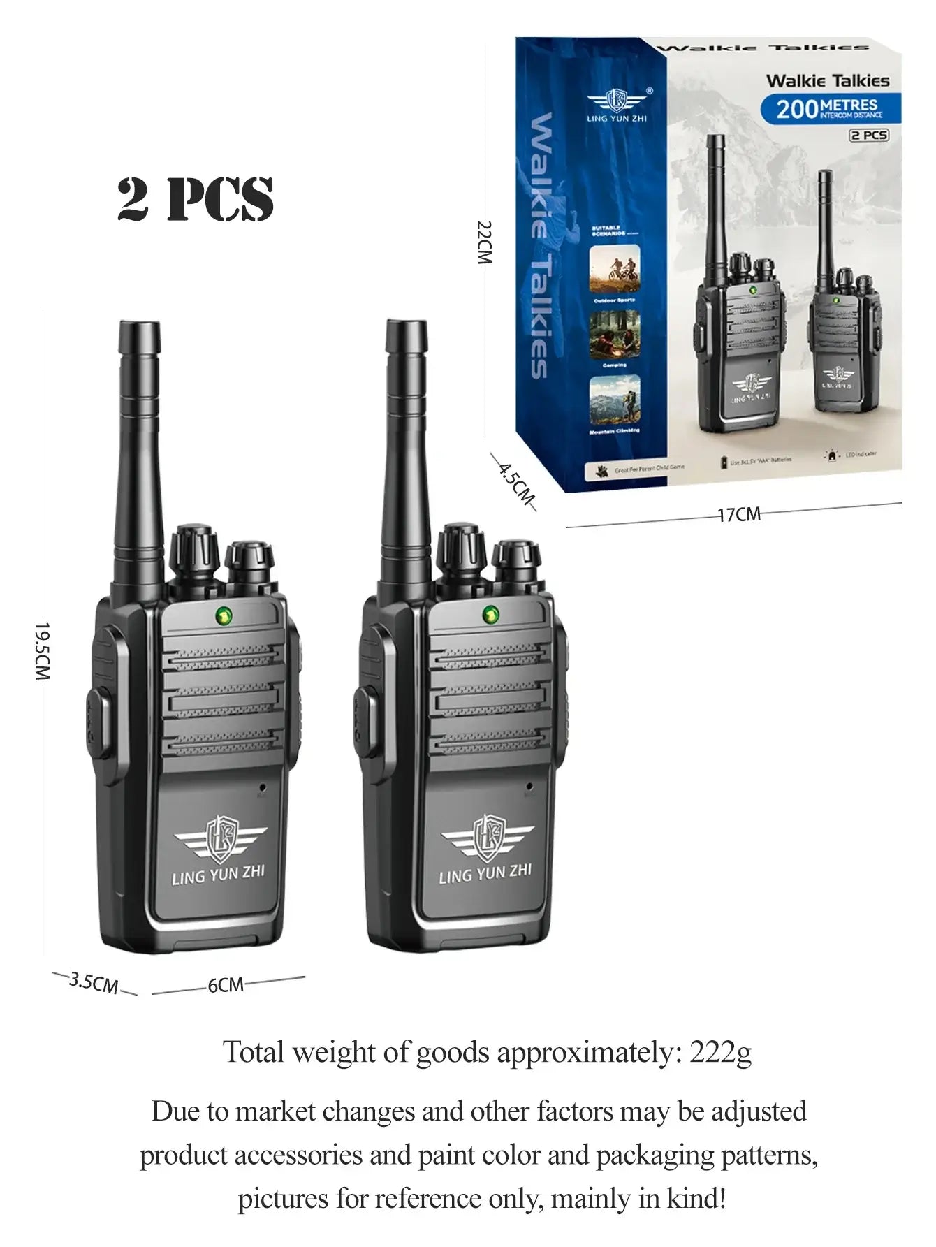 Walkie Talkie Toys - 2Pcs Mini Interphone Set