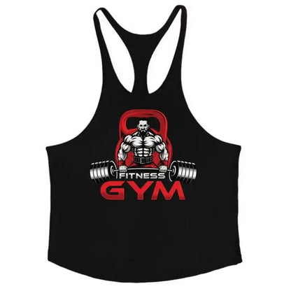 Gym Sleeveless Tank Men, Stringer Fitness Vest, Bodybuilding Singlet Moisture-Wicking Durable Summer Flexible Workout Sportswear