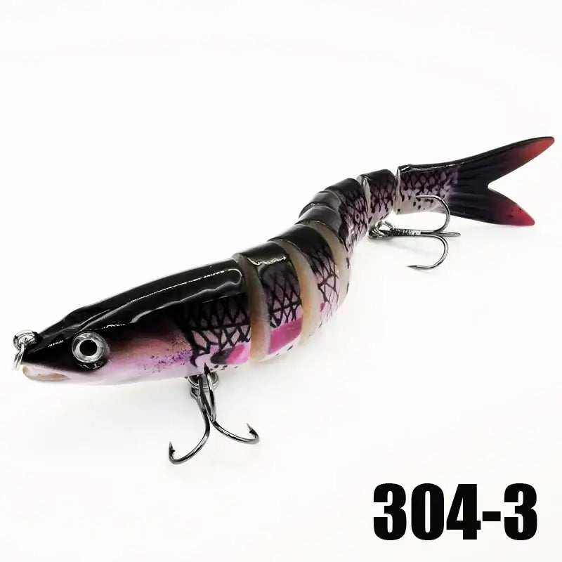 Multi-Jointed Slow-Sinking Swimbait Fishing Lure