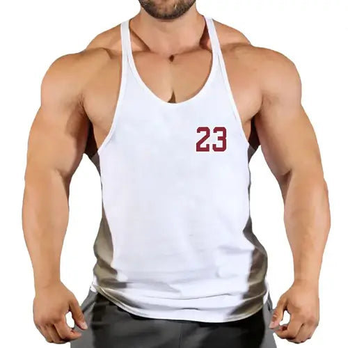 Sport Brand Vest Muscle Gym Mens Back Tank Top Sleeveless Stringer.