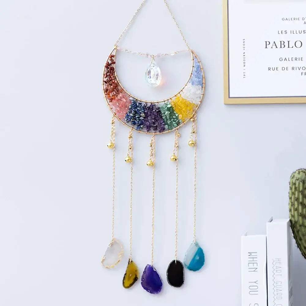 purple crystal dream catchers