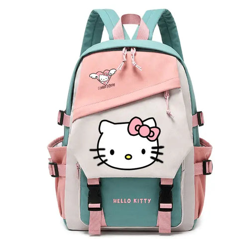 Anime Kawaii Hello Kitty Cat Backpack Teenager Students Book Schoolbag.