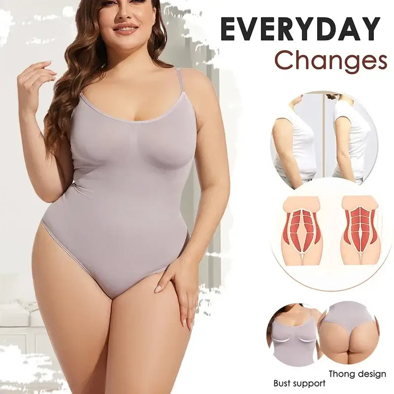 Thongs Bodysuit Shapewear Women Tank Top Tummy Control Body Shaper Camis Shaperwear Slimming Waist Trainer Underwear 9 colors