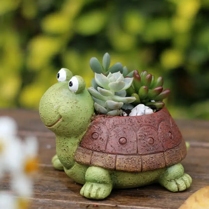 turtle succulent flowerpot