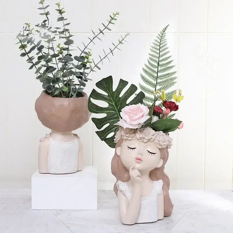 humanoid vase planter