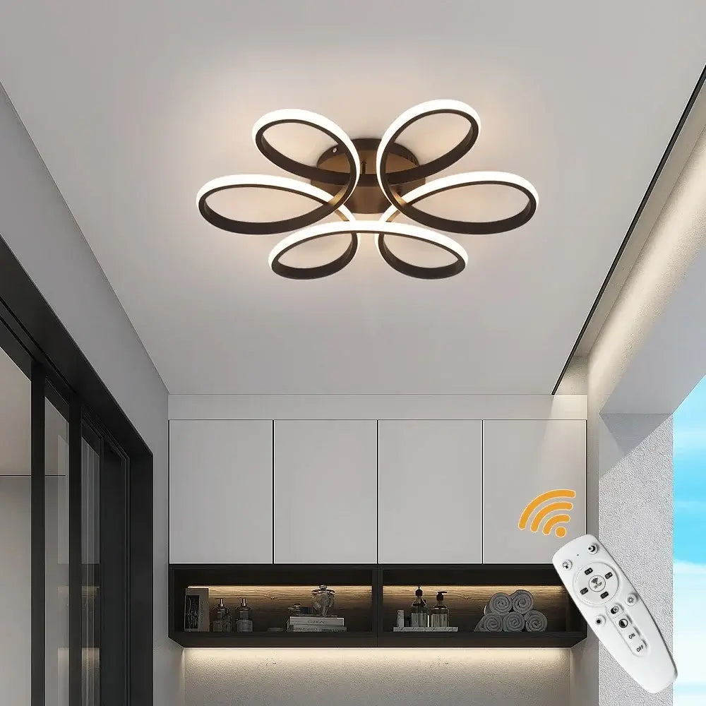 Vinilky Dimmable LED Ceiling or Pendant Light, Black or Gold