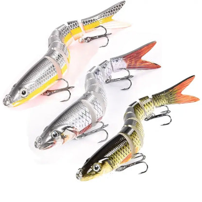 Multi-Jointed Slow-Sinking Swimbait Fishing Lure