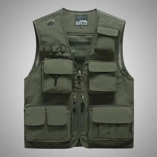 7XL 14 Pockets Summer New Men US Tactical Hiking Fishing Vest Man