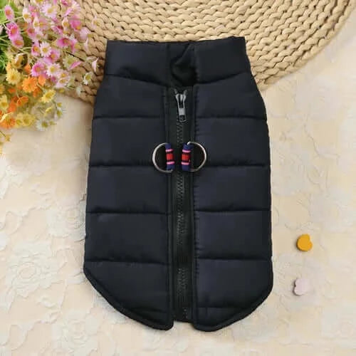 Dog Jacket Vest Winter Dog Clothes With D-Ring Warm Puppy Clothing for