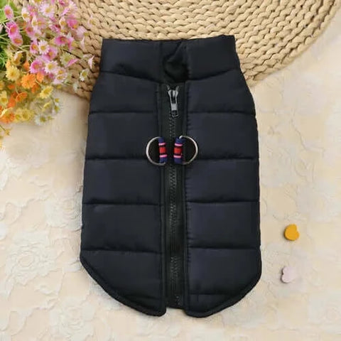 Dog Jacket Vest Winter Dog Clothes With D-Ring Warm Puppy Clothing for.