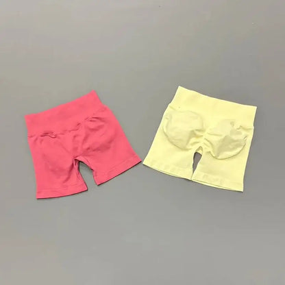 HISTELLO Women’s Seamless Scrunch Workout Shorts